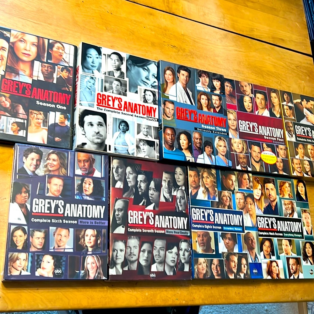 Grey's Anatomy boxset DVD seasons 1-9, tv show